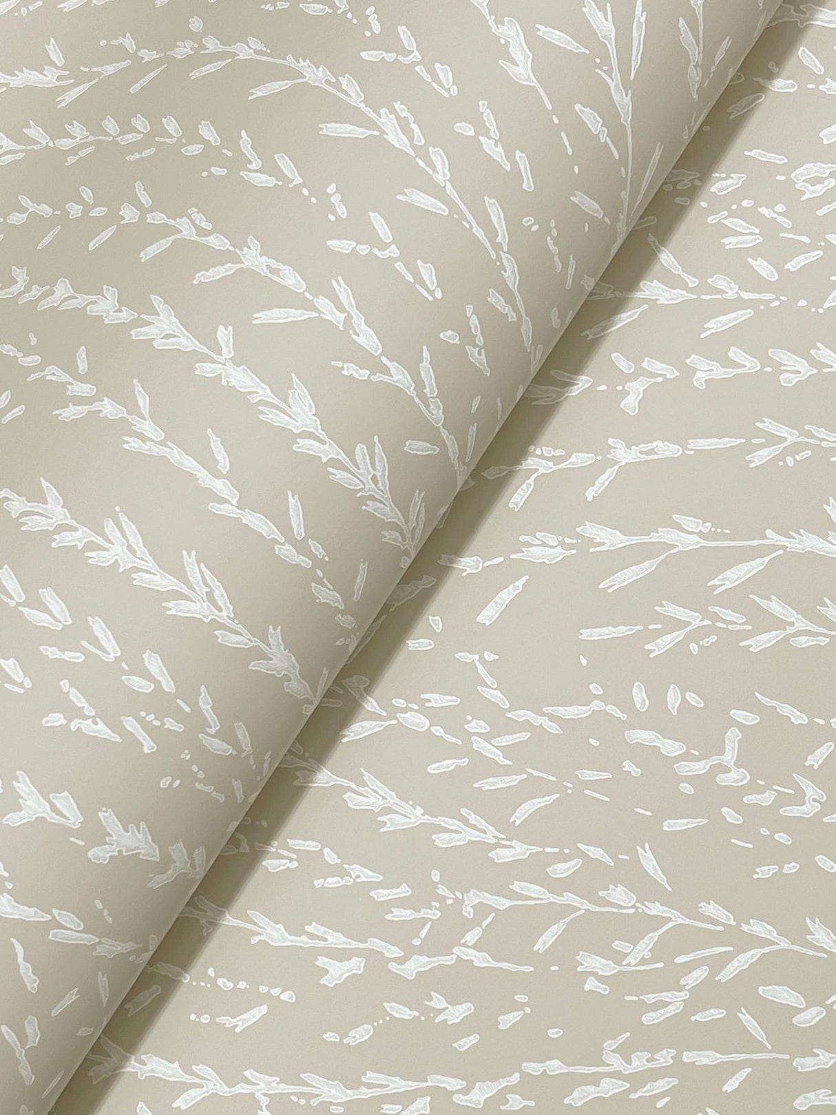 Antonina Vella Willow Song Taupe Botanical Wallpaper