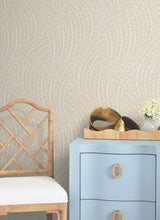 Antonina Vella Willow Song Taupe Botanical Wallpaper
