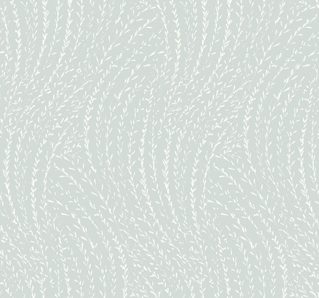 Antonina Vella Willow Song Light Blue Botanical Wallpaper