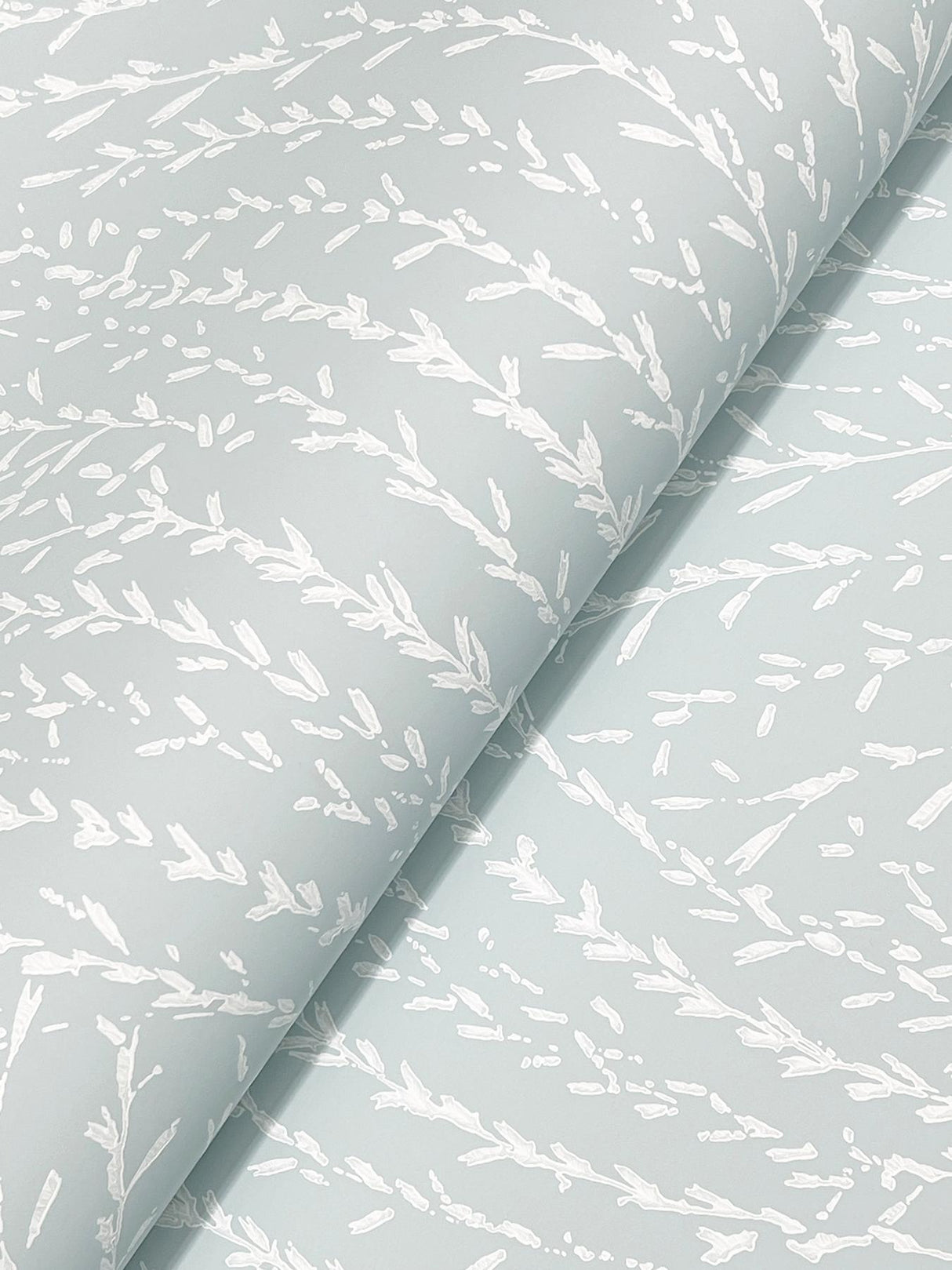 Antonina Vella Willow Song Light Blue Botanical Wallpaper