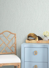Antonina Vella Willow Song Light Blue Botanical Wallpaper
