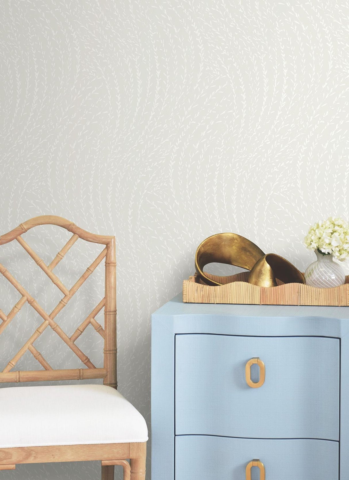 Antonina Vella Willow Song Dove Botanical Wallpaper