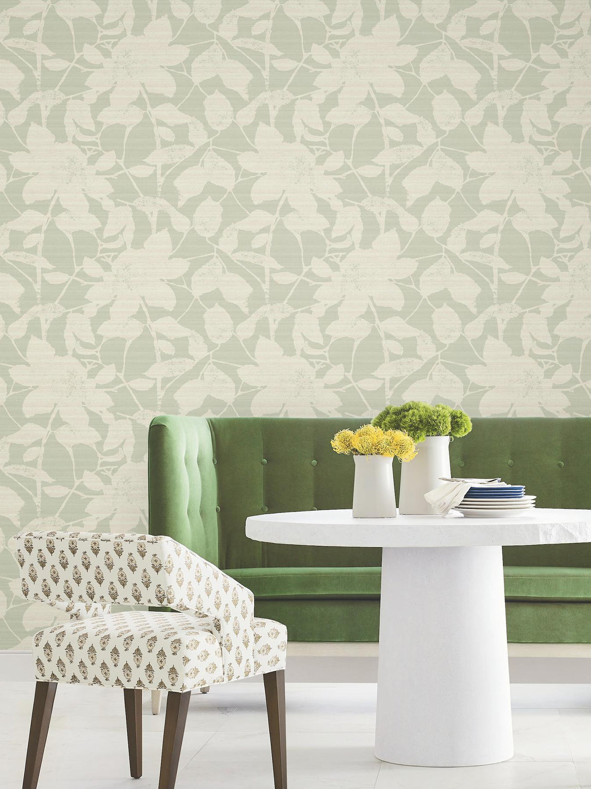 Antonina Vella Solange Sage Botanical Wallpaper