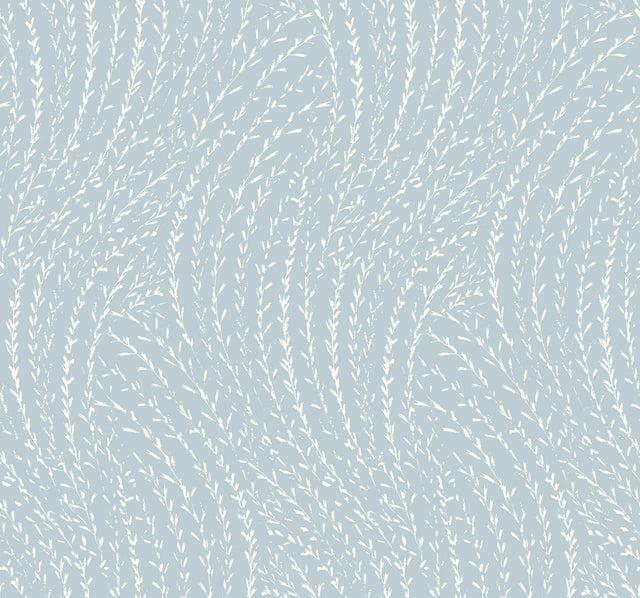 Antonina Vella Willow Song Sky Blue Botanical Wallpaper