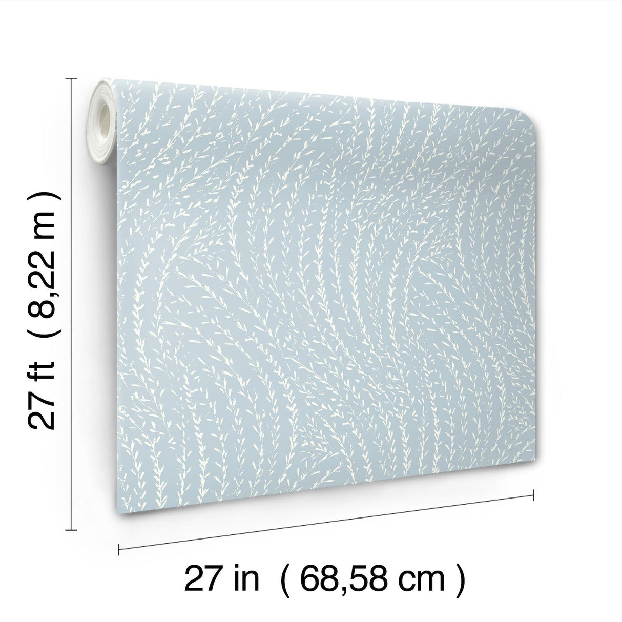 Antonina Vella Willow Song Sky Blue Botanical Wallpaper