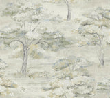 Antonina Vella Moreno Slate Woodland Wallpaper