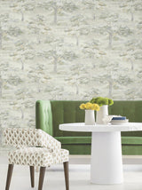 Antonina Vella Moreno Slate Woodland Wallpaper