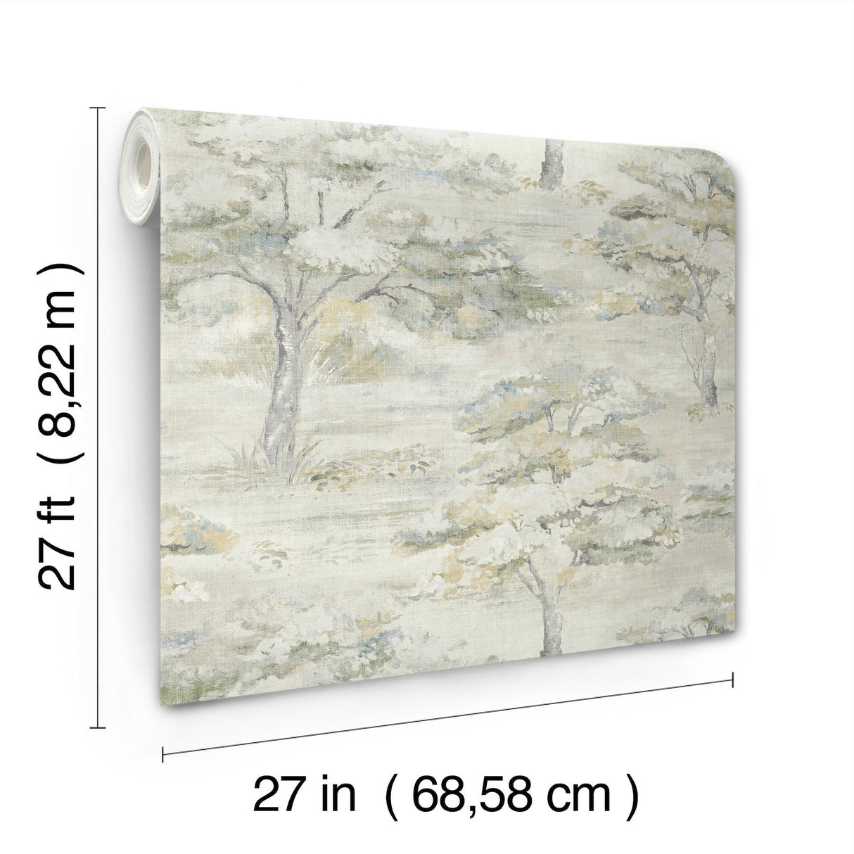 Antonina Vella Moreno Slate Woodland Wallpaper