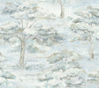 Antonina Vella Moreno Blue Woodland Wallpaper