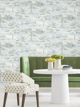 Antonina Vella Moreno Blue Woodland Wallpaper