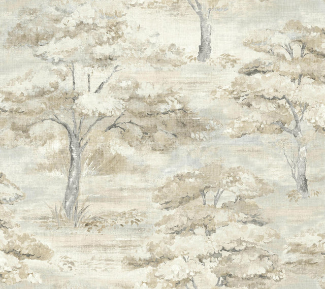 Antonina Vella Moreno Neutral Woodland Wallpaper