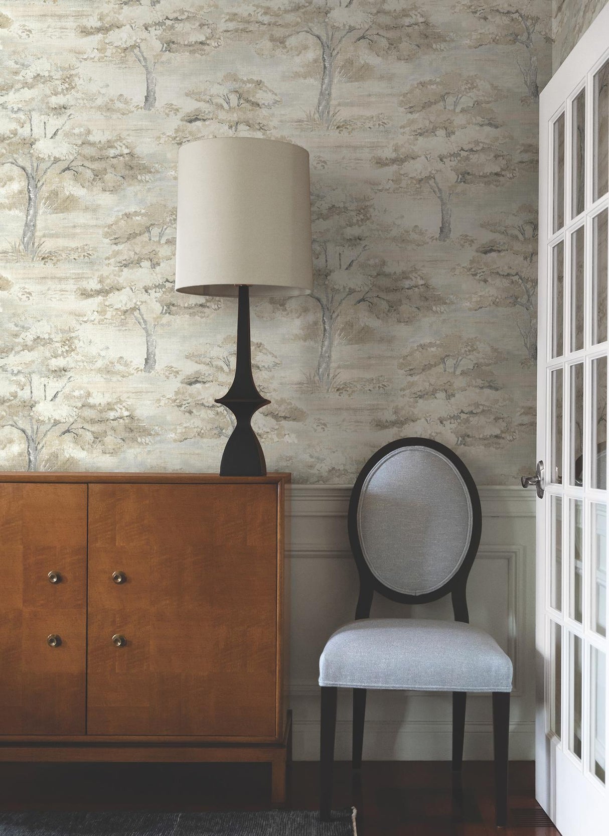 Antonina Vella Moreno Neutral Woodland Wallpaper