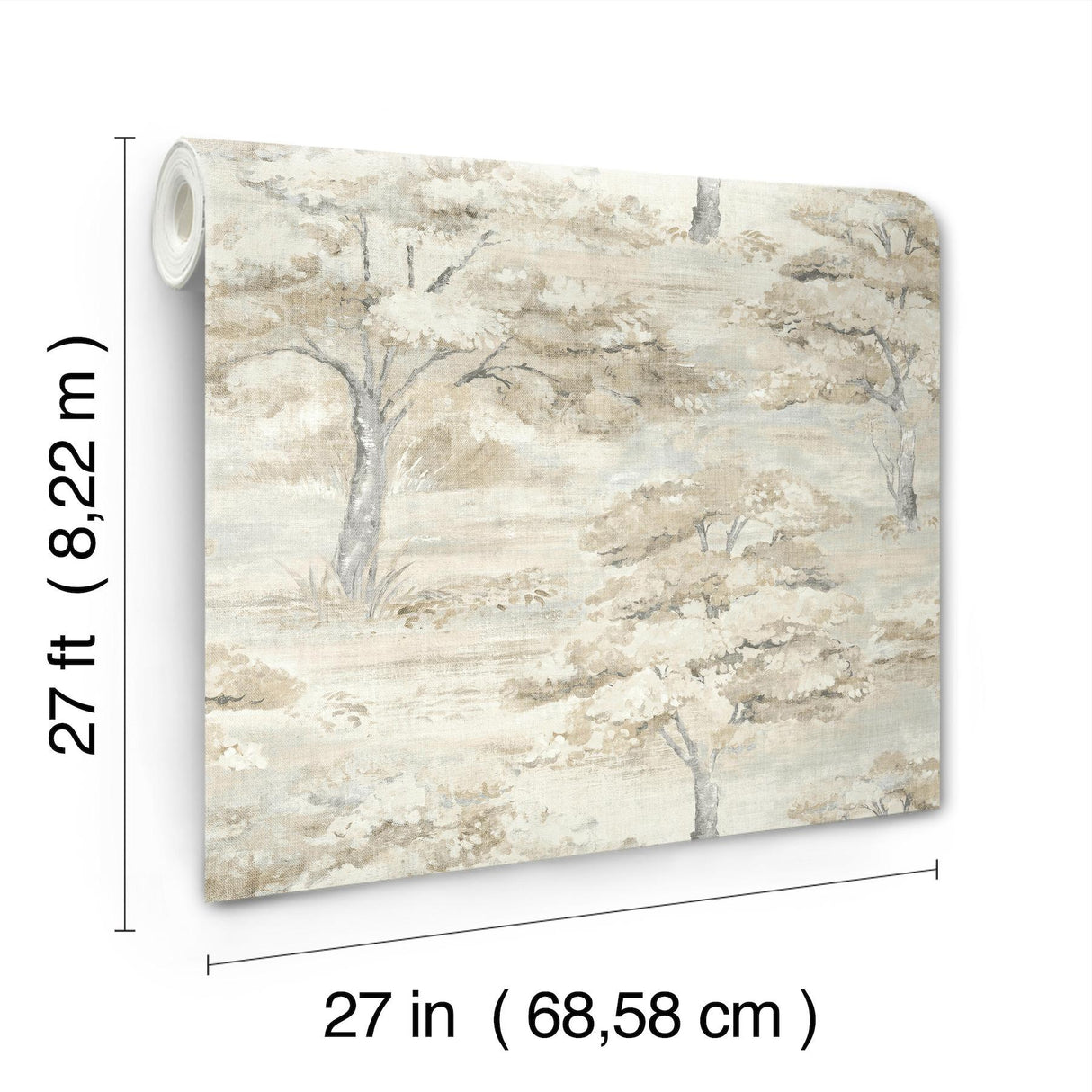 Antonina Vella Moreno Neutral Woodland Wallpaper