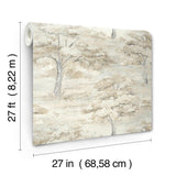 Antonina Vella Moreno Neutral Woodland Wallpaper