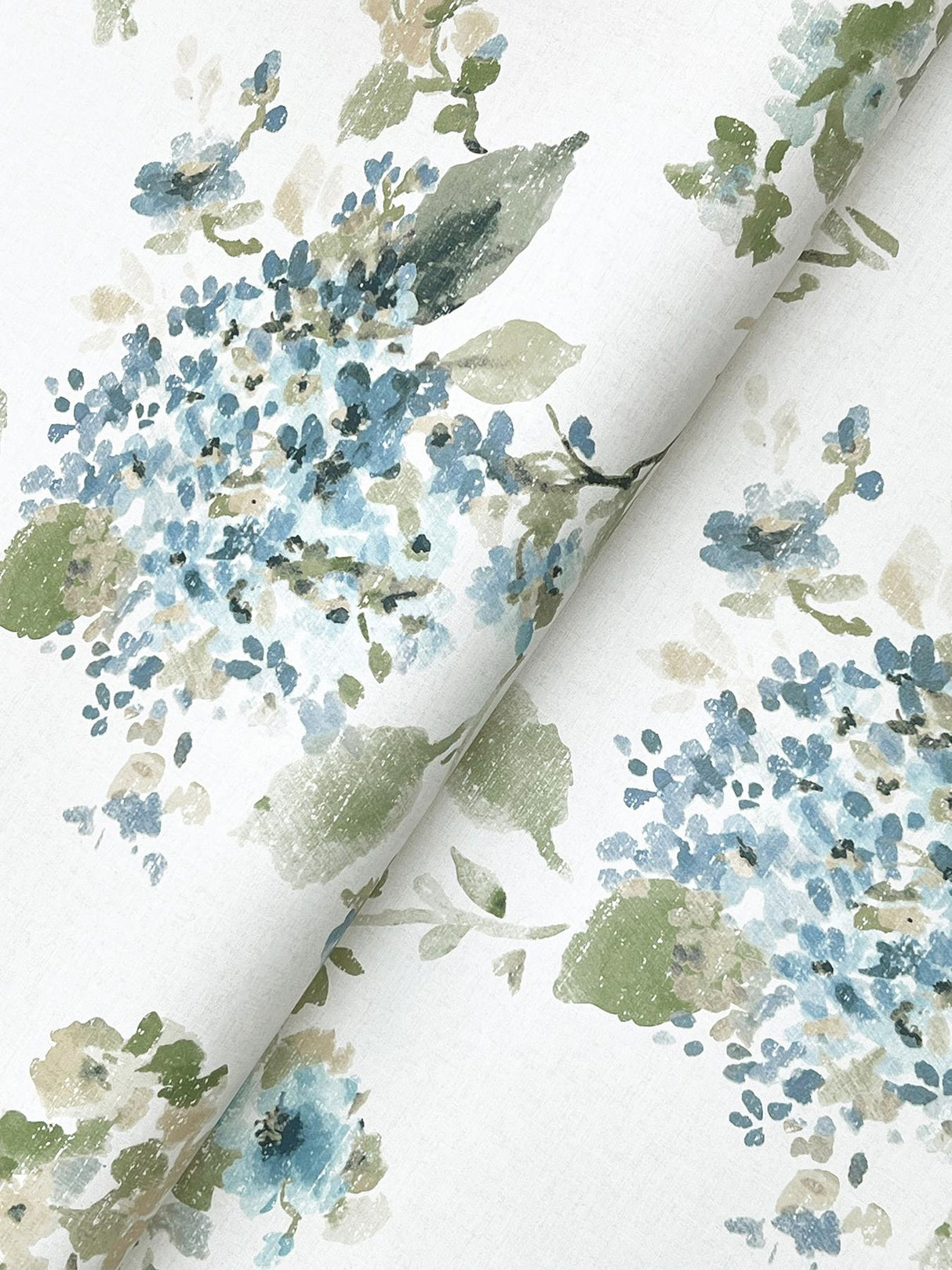 Antonina Vella Veiled Garden Sky Blue Floral Wallpaper