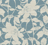 Antonina Vella Solange Teal Botanical Wallpaper