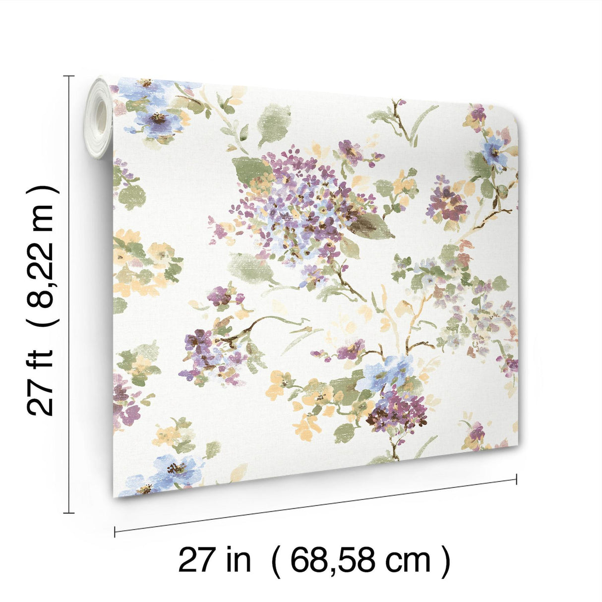 Antonina Vella Veiled Garden Plum Floral Wallpaper