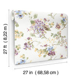 Antonina Vella Veiled Garden Plum Floral Wallpaper
