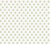 Antonina Vella Serene Villa Pink Floral Stamp Wallpaper