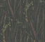 Antonina Vella Meadow Splendor Black Botanical Wallpaper