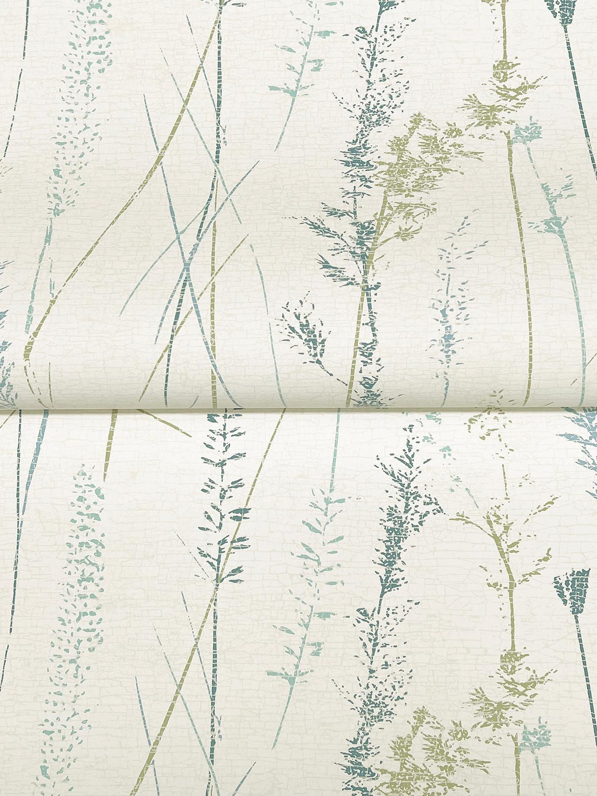 Antonina Vella Meadow Splendor Blue Botanical Wallpaper