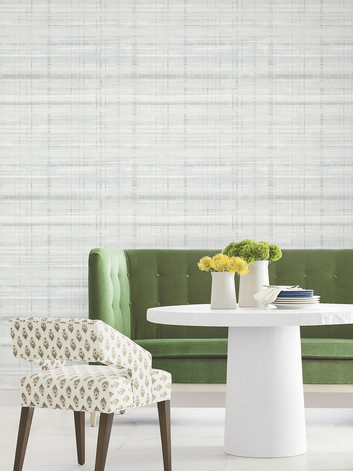 Antonina Vella Vanishing Point Seafoam Striated Wallpaper