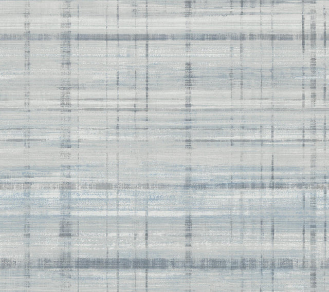 Antonina Vella Vanishing Point Blue Striated Wallpaper