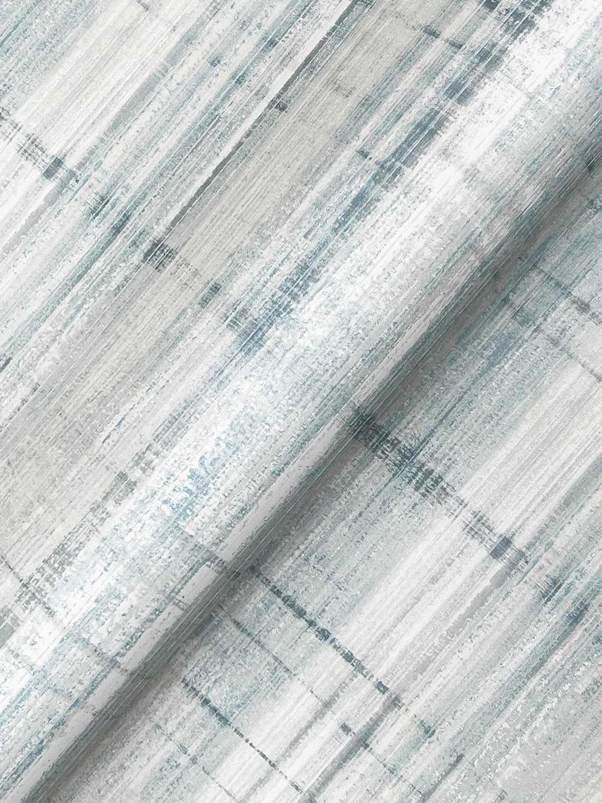 Antonina Vella Vanishing Point Blue Striated Wallpaper