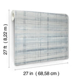 Antonina Vella Vanishing Point Blue Striated Wallpaper