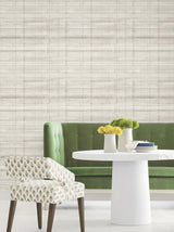 Antonina Vella Vanishing Point Grey Striated Wallpaper