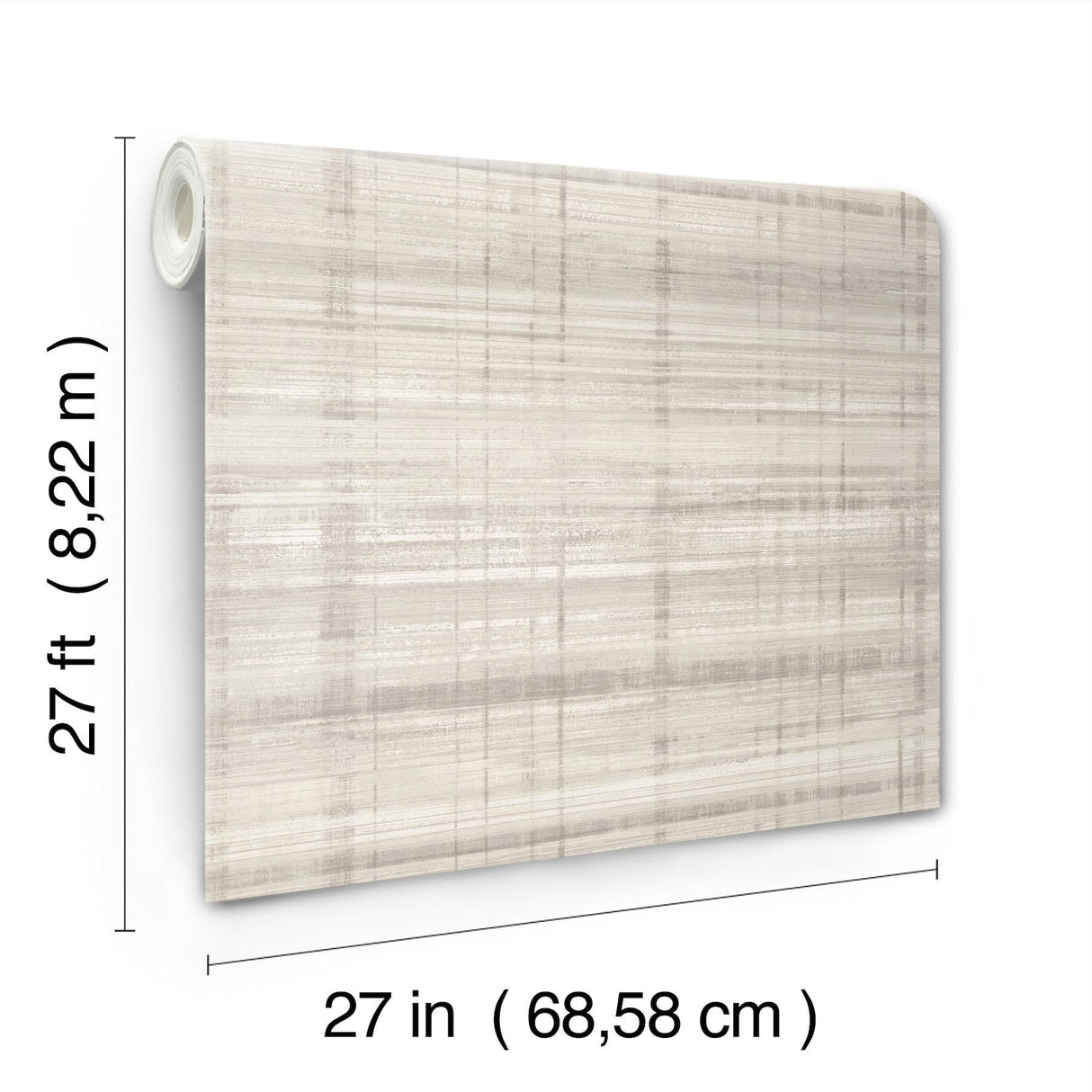 Antonina Vella Vanishing Point Grey Striated Wallpaper