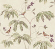Antonina Vella Cillian Plum Botanical Bird Trail Wallpaper