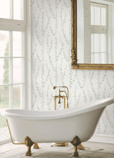 Antonina Vella Alpenrose Moss Vine Wallpaper