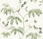 Antonina Vella Cillian Dark Green Botanical Bird Trail Wallpaper