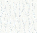 Antonina Vella Alpenrose Sky Blue Vine Wallpaper