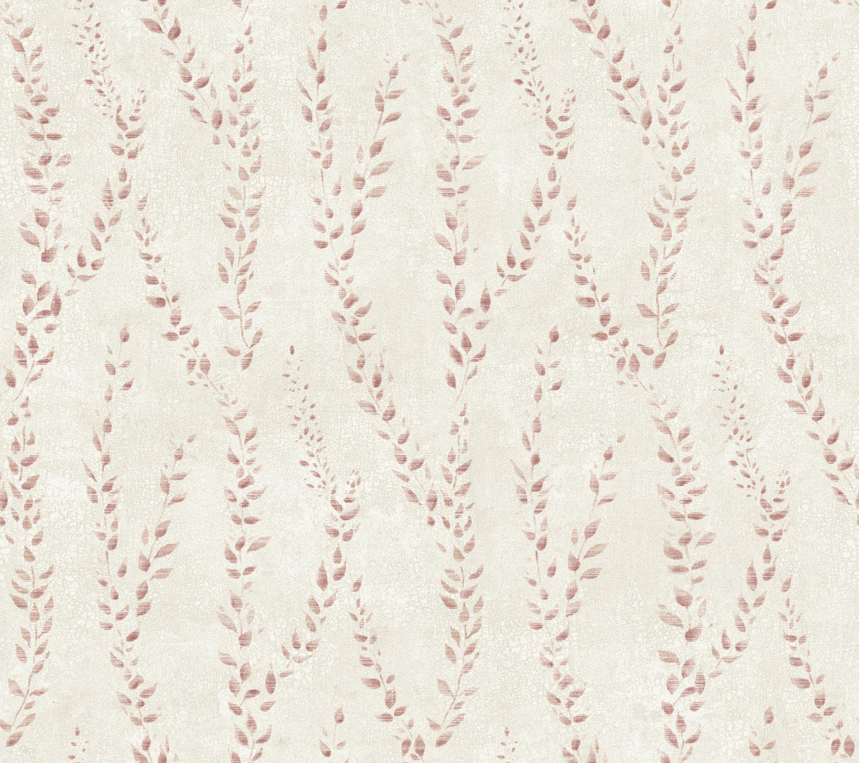Antonina Vella Alpenrose Maroon Vine Wallpaper