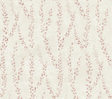Antonina Vella Alpenrose Maroon Vine Wallpaper