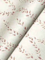 Antonina Vella Alpenrose Maroon Vine Wallpaper