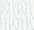 Antonina Vella Alpenrose Sapphire Vine Wallpaper