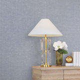 Antonina Vella Hempfield Weave Blue Loomed Wallpaper