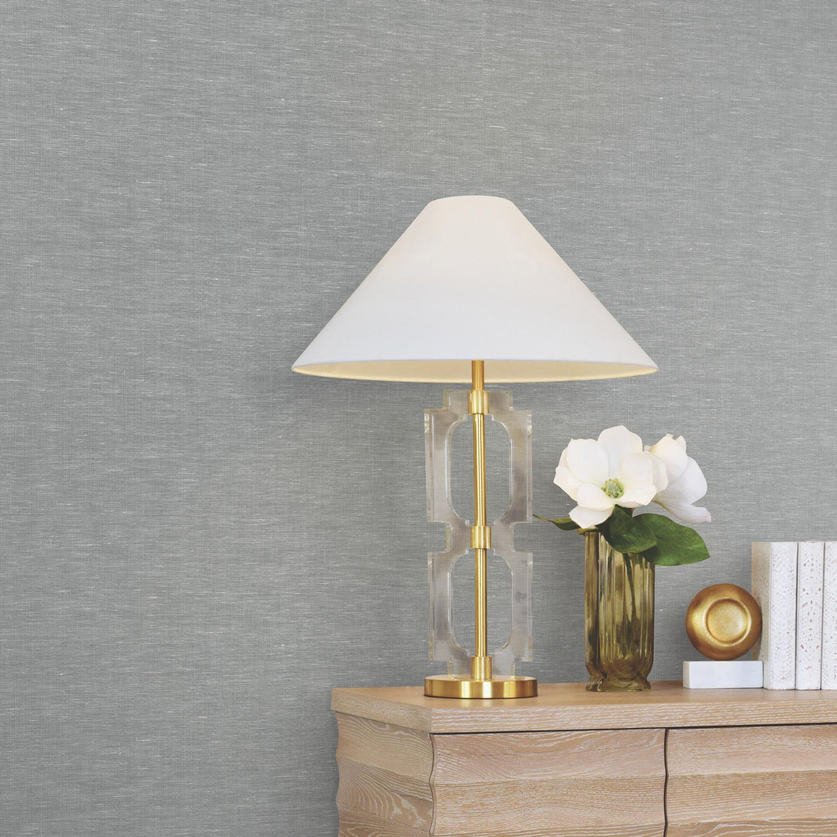 Antonina Vella Hempfield Weave Sea Green Loomed Wallpaper