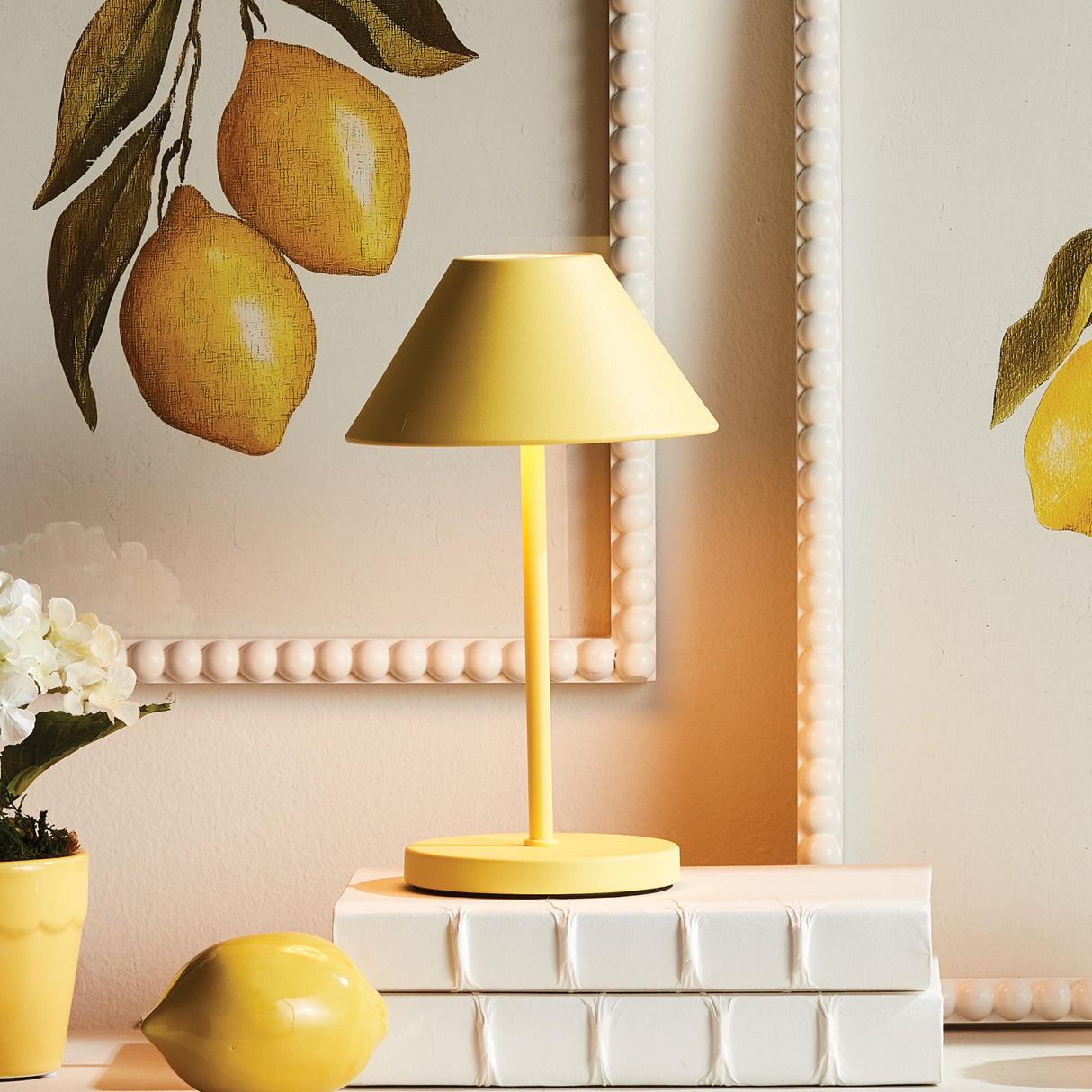 Napa Yellow ALLUNA CORDLESS LED LAMP 10"