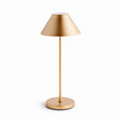 Napa Champagne Gold ALLUNA CORDLESS LAMP METAL SHADE 14"