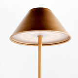 Napa Champagne Gold ALLUNA CORDLESS LED LAMP 14"