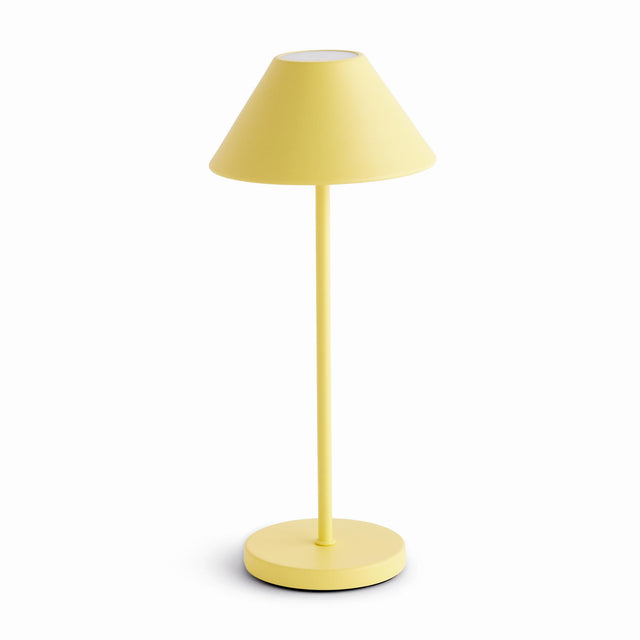Napa Yellow ALLUNA CORDLESS LAMP METAL SHADE 14"