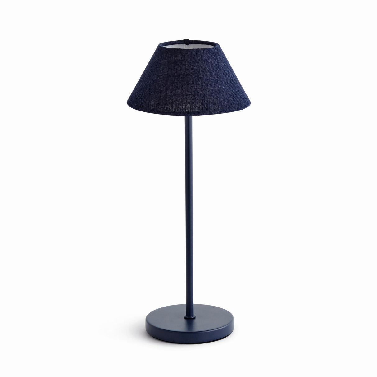 Napa Navy ALLUNA CORDLESS LAMP LINEN SHADE 14"
