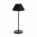 Napa Black ALLUNA CORDLESS LAMP LINEN SHADE 14"