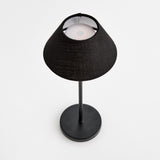 Napa Black ALLUNA CORDLESS LAMP LINEN SHADE 14"