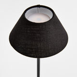 Napa Black ALLUNA CORDLESS LAMP LINEN SHADE 14"