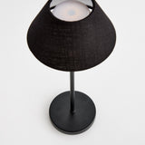 Napa Black ALLUNA CORDLESS LAMP LINEN SHADE 14"